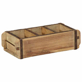Taca 4 pcs Brązowy 30 x 14 x 9 cm Lite Drewno Recyklingowe