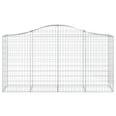Kosze gabionowe, 12 szt, 200x50x100/120cm, galwanizowane żelazo