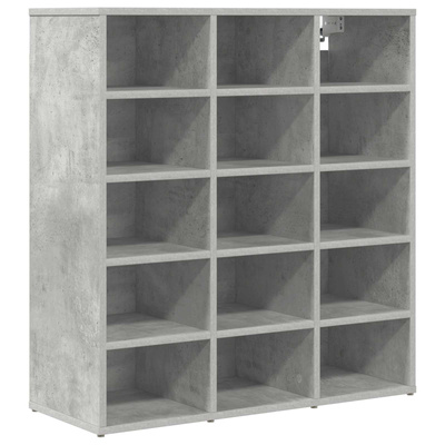 Szafka na buty z półką Betonowy szary 77,5 x 30 x 83,5 cm