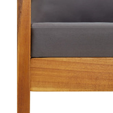 4-cz. zestaw wypoczynkowy do ogrodu, poduszki, drewno akacjowe wariant 4