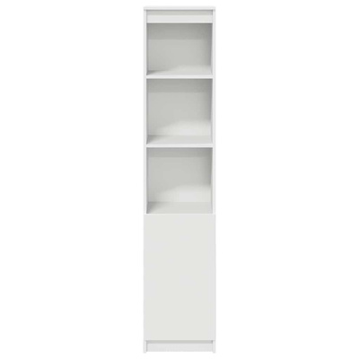 Komoda biała 37,5x35x180 cm Drewno klejone