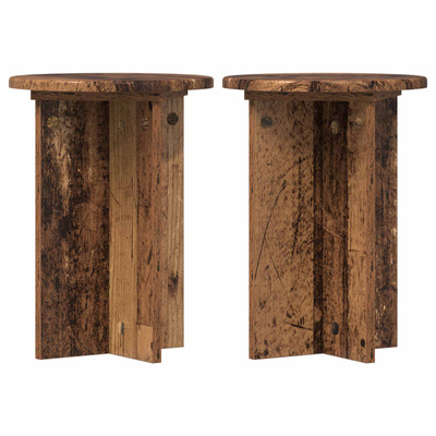 Stojak na rośliny 2 pcs Stare drewno ?29,5 x 40 cm