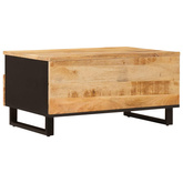 Stolik kawowy Brązowy 80 x 54 x 40 cm Drewno z mango