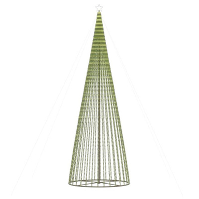 vidaXL Stożkowa choinka z lampek, 1544 niebieskich LED, 500 cm