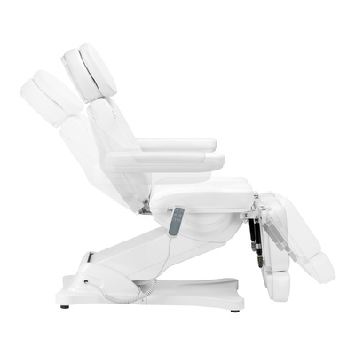 Elektryczny fotel kosmetyczny SILLON CLASSIC 3 silniki z kołyską pedi biały 148292