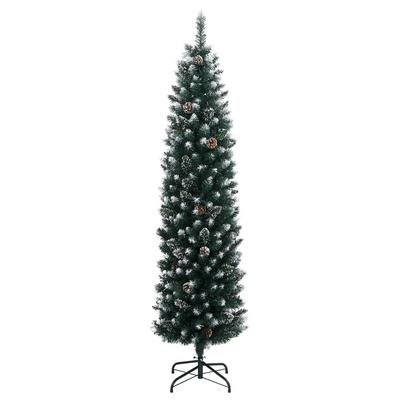 Sztuczna, smukła choinka, 150 lampek LED, 150 cm