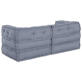 Modularna jednostka sofy 2 pcs Szary 140 x 70 x 56 cm tkanina