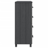 vidaXL Komoda HAMAR, ciemnoszara, 79x40x103,5 cm, lite drewno sosnowe