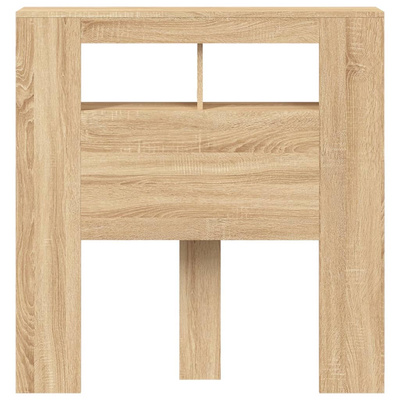 Wezgłowie łóżka z LED, dąb sonoma, 100x18,5x103,5 cm