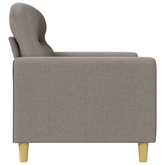 Sofa 3-osobowa, kolor taupe, 180 cm, tapicerowana tkaniną