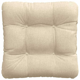 Poduszki na siedziska 4 pcs Kremowy 40 x 40 x 12 cm tkanina