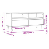 vidaXL Szafka pod TV, szary dąb sonoma, 100x34,5x44,5 cm model standard