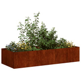 Doniczka Rusty 200x80x40 cm Stal nierdzewna