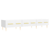 vidaXL Szafka pod TV, biała, 150x36x30 cm, materiał drewnopochodny