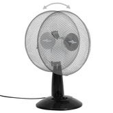 vidaXL Wentylator stołowy, 3 prędkości, 30 cm, 40 W, czarny
