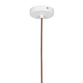 Lampa sufitowa wisząca 1X60W E27 ażurowy biały BENE 31-70593