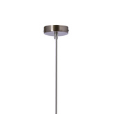 Lampa wisząca z abażurem Timber brązowa pojedyncza do salonu