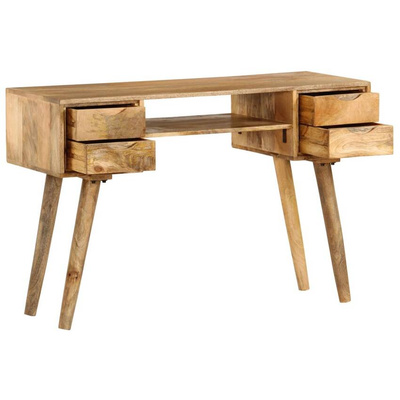 vidaXL Biurko z litego drewna mango, 115 x 47 x 76 cm