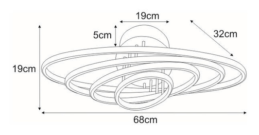 Lampa sufitowa K-8105 z serii CORINA KAJA
