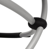 vidaXL Leżak z geometryczną ramą stalowy, taupe