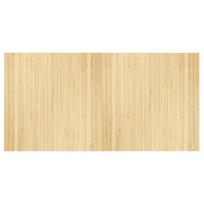 Dywan prostokątny, jasny naturalny, 100x200 cm, bambusowy