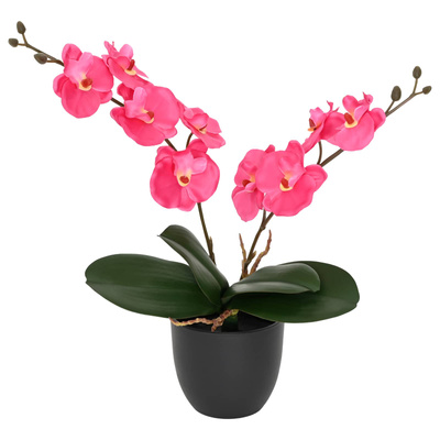 Sztuczna Roślina Orchidei czerwony 36 x 10 x 30 cm