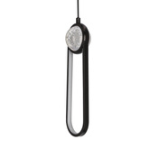 LACRIMA lampa wiszaca czarny 10cm 15W LED 3000K maskownica biała  31-35585