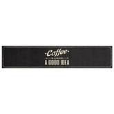 Dywanik kuchenny z napisem Coffee, 60x300 cm, aksamitny vidaXL