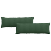 Poduszki na sofę 2 pcs Ciemna zieleń 120 x 40 cm