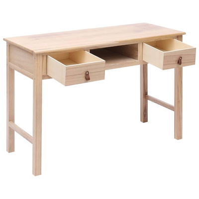 vidaXL Biurko, naturalne, 110 x 45 x 76 cm, drewniane