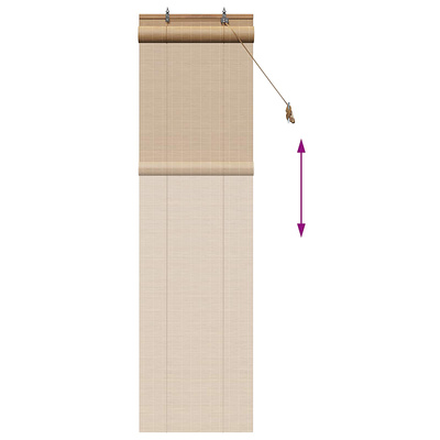 Roleta brązowy 40 x 220 cm Bambus