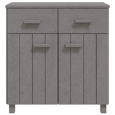 vidaXL Komoda HAMAR, jasnoszara, 79x40x80 cm, drewno sosnowe