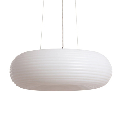 Lampa Wisząca Okrągła 48W ?50cm Nowoczesna Biała Abruzzo Bellissima