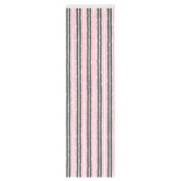 Firanka owadobojna z chenillu Szary Srebrny i Różowy