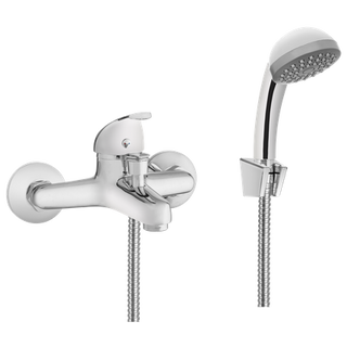 Bateria wannowa z zestawem natryskowym Perea chrom  Invena