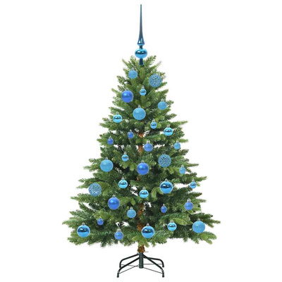 Sztuczna choinka z 150 diodami LED Zielony 120 cm PE i PVC