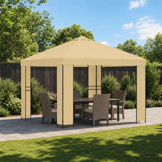 Altana 3 x 3 m kremowy Poliester i Stal 190 gsm