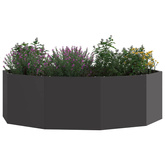 Donica Czarny 120 x 120 x 35 cm Stal