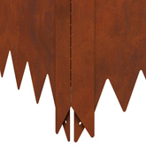 Krawężnik do trawnika 60 x 60 x 35 cm Stal Rdzawy