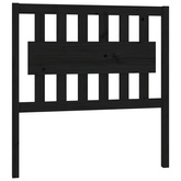 vidaXL Wezgłowie łóżka, czarne, 95,5x4x100 cm, lite drewno sosnowe wariant 4