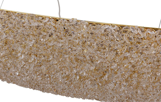 Designerska Lampa Wisząca złota Swarovski Adani AD213