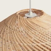Lampa Wisząca Boho z Rattanu   Abruzzo Giorgia 50cm E27