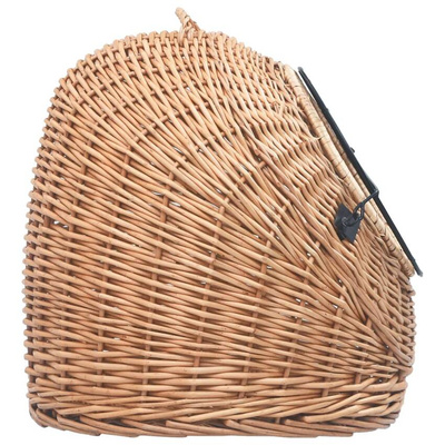 vidaXL Transporter dla kota, 60x45x45 cm, naturalna wiklina