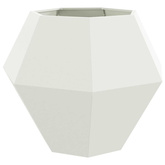 Donica 2 pcs Biały 100 x 100 x 80 cm Stal