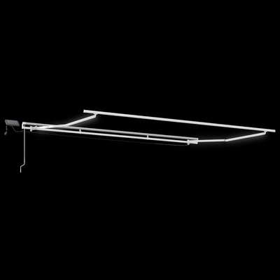 Rama markizy Ze LED Lights Biały 500 × 300 cm Aluminium