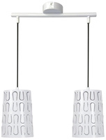 Lampa wisząca 2xE27 48cm biała VISTA 32-64271