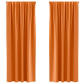 Firany blackout z kółkami 2 pcs Jasnopomarańczowy 245 x 140 cm