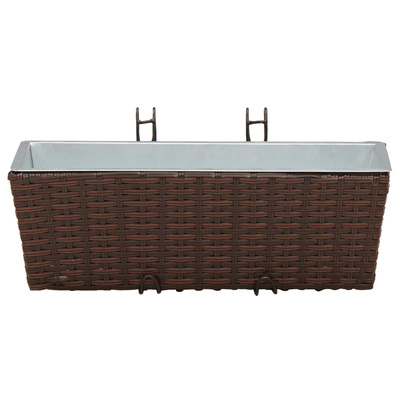 Balustrada 2 pcs 50 x 17 x 17 cm Metal