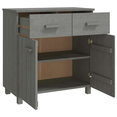 vidaXL Komoda HAMAR, jasnoszara, 79x40x80 cm, drewno sosnowe