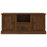 vidaXL Szafka pod TV, brązowy dąb, 100x35,5x45 cm